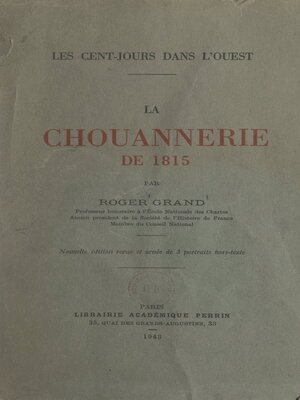 cover image of La chouannerie de 1815